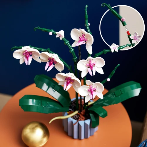Orchid Plant Decor Building Kit 10311