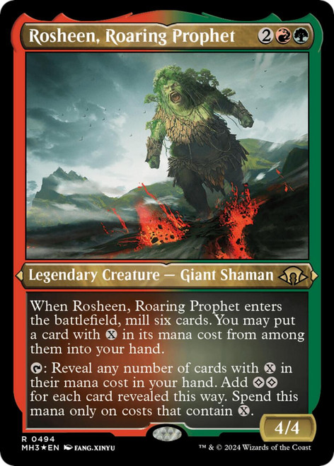 Rosheen, Roaring Prophet (Etched Foil)