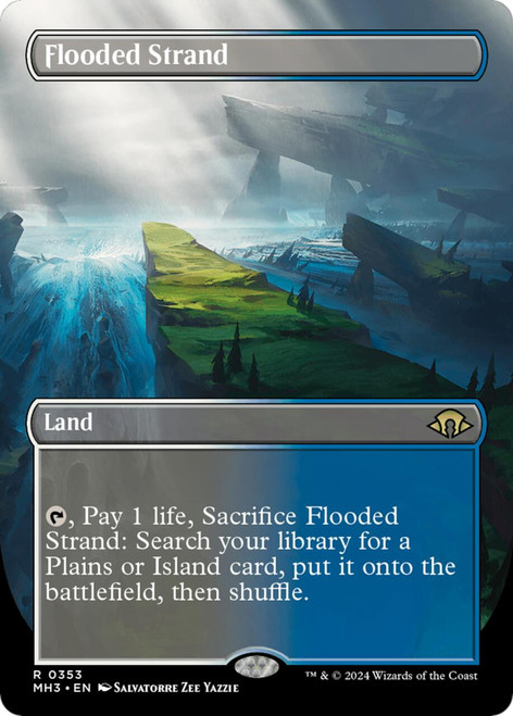 Flooded Strand (Borderless Art) (Foil)