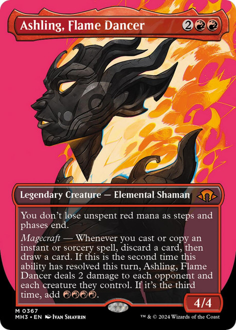 Ashling, Flame Dancer (Borderless Profile) (Foil)
