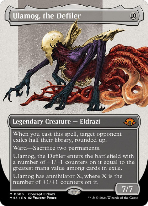 Ulamog, the Defiler (Borderless Concept) (Foil)
