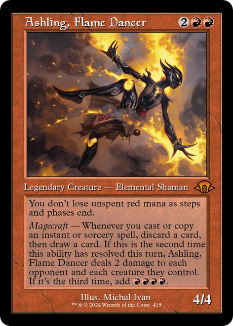 Ashling, Flame Dancer (Retro Frame) (Foil)