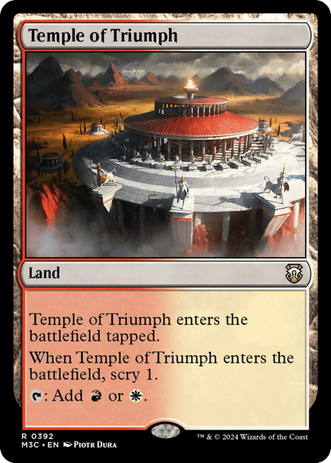 Temple of Triumph (Ripple Foil) | Modern Horizons 3 Commander