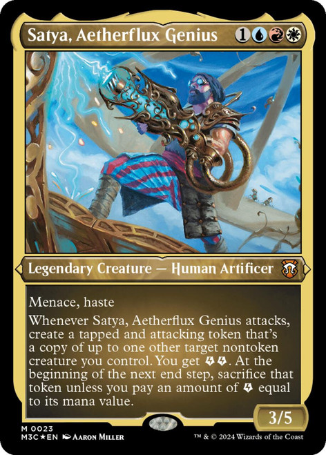 Satya, Aetherflux Genius (Extended Art Foil)