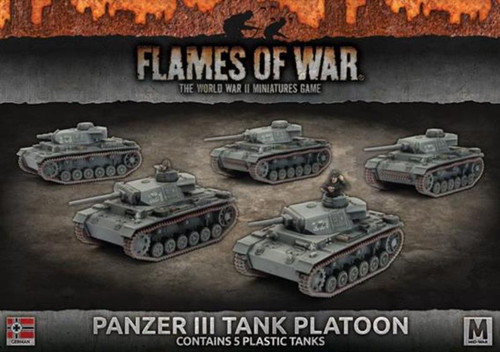 Flames of War - German - Panzer IV Platoon (x5, Plastic)