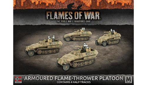 Flames of War - German - Armoured Flame Platoon (x4, Plastic/Resin/Metal)