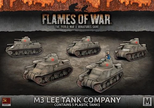 Flames of War - Soviet - M3 Lee Tank Company (x5, Plastic)