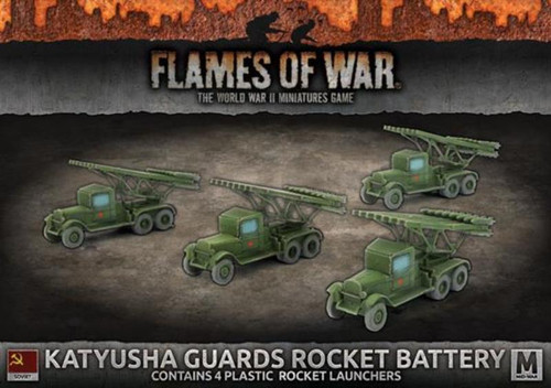 Flames of War - Soviet - Katyusha Guards Rocket Battery (x4, Plastic)
