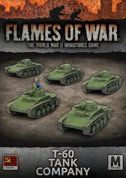 Flames of War - Soviet - T-60 Tank Company (x5, Resin/Metal)
