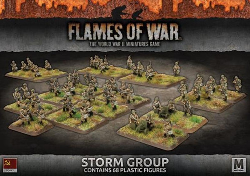 Flames of War - Soviet - Storm Group (x68, Plastic)