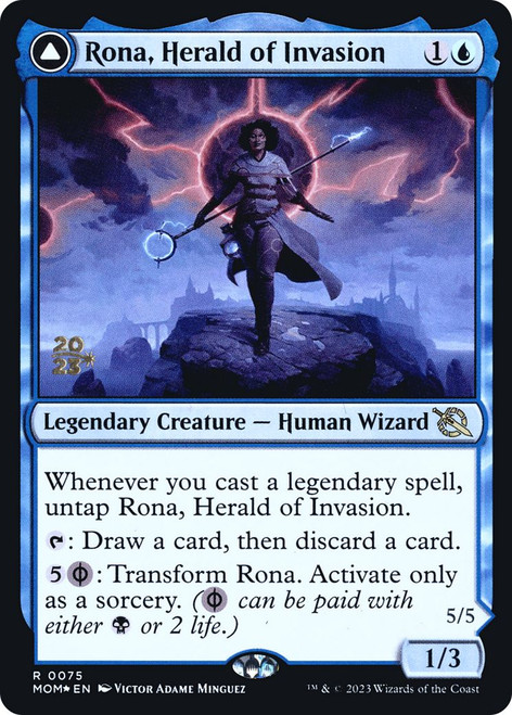 Rona, Herald of Invasion // Rona, Tolarian Obliterator (Prerelease Foil)