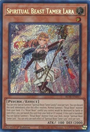 BLTR-EN017 Spiritual Beast Tamer Lara (Secret Rare)