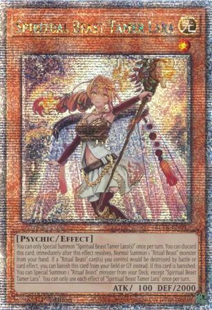BLTR-EN017 Spiritual Beast Tamer Lara (Quarter Century Secret Rare)