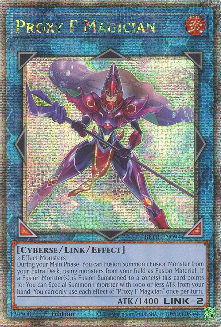 BLTR-EN094 Proxy F Magician (Quarter Century Secret Rare)
