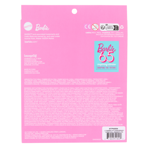 Barbie: 65th Anniversary Paper Doll Magnetic Pin Set