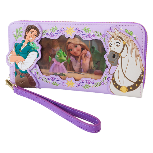 Disney:Tangled Rapunzel Princess Series Lenticular Zip Around Wristlet Wallet