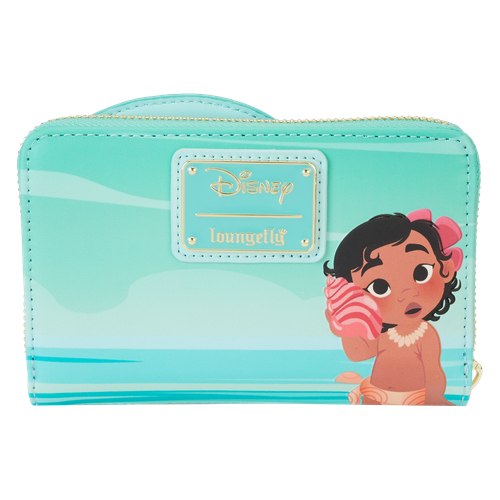 Disney: Young Moana Ocean Waves Zip Around Wallet