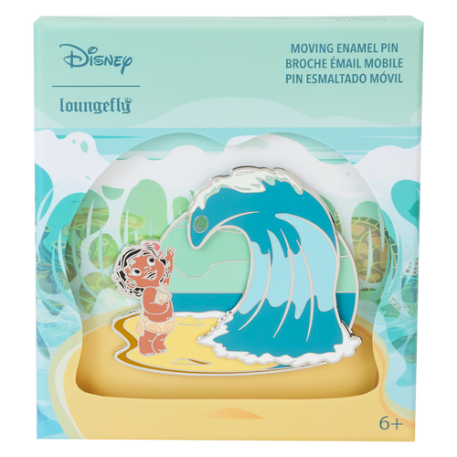 Disney: Young Moana Ocean Waves 3-inch Collector Box Sliding Pin
