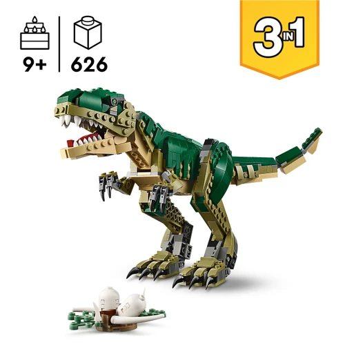 Creator 3in1 T. rex Figure, Toy Dinosaur Set 31151