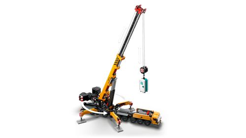 City Yellow Mobile Construction Crane Toy Set 60409