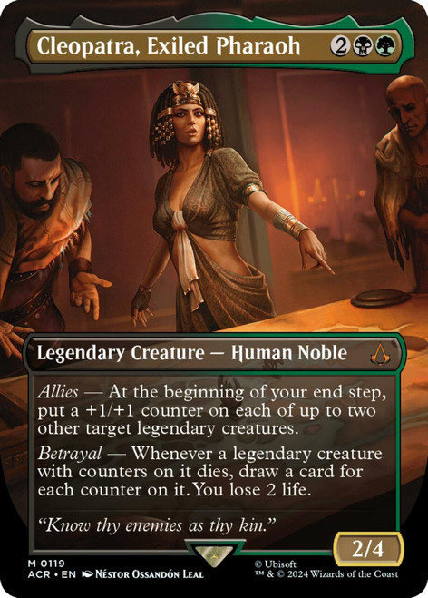 Cleopatra, Exiled Pharaoh (Borderless Foil) | Universes Beyond: Assassin's Creed