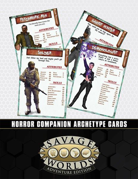 Savage Worlds AE: Horror Archetype Cards
