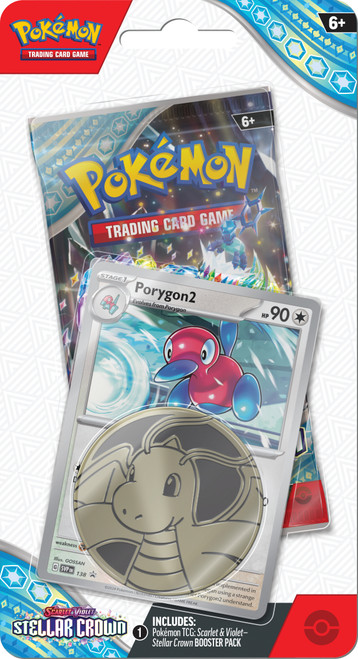 Scarlet and Violet Stellar Crown 1 Pack Checklane Blister Porygon2