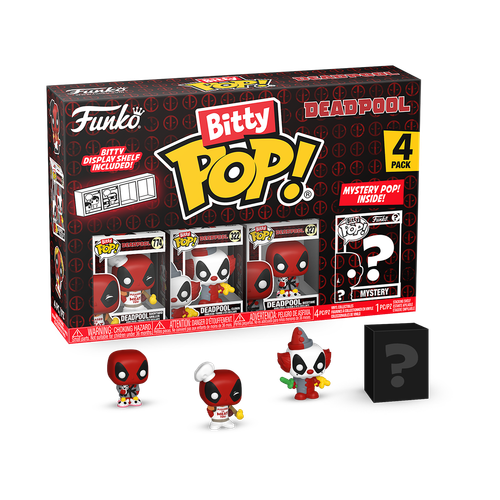 Bitty POP! Deadpool: Backyard Griller, Clown & Bedtime 4-Pack
