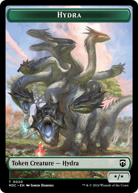Modern Horizons 3 Commander - Hydra Token (Ripple Foil)
