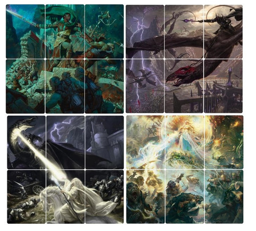 Lord of the Rings Art Pack - Set of 24 Holiday Scene Art Cards | The Lord of the Rings Commander