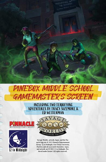 Savage Worlds AE: Pinebox Middle School, TX - Game Master's Screen & Adventures