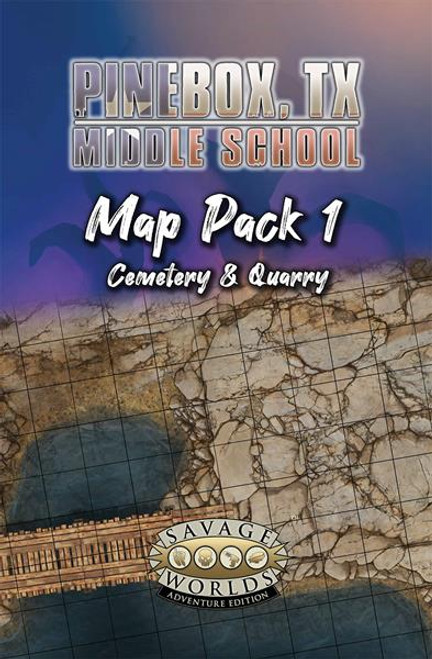 Savage Worlds AE: Pinebox Middle School, TX - Map Pack 1, Cemetary and Quarry