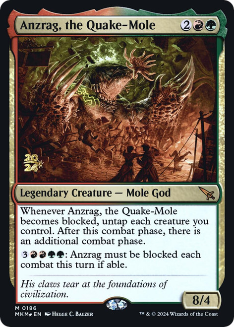 Anzrag, the Quake-Mole (Prerelease Foil)