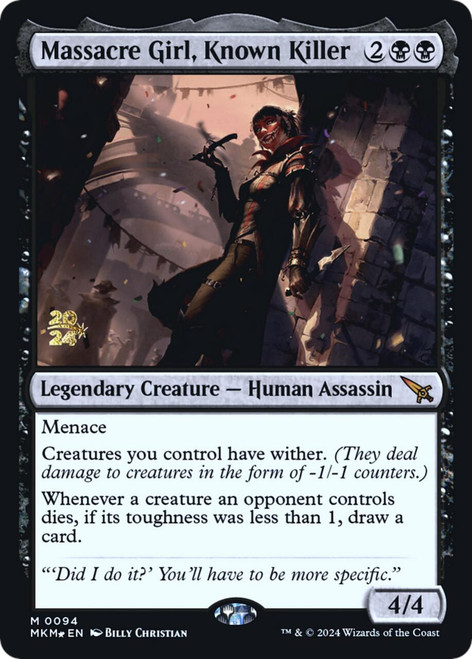 Massacre Girl, Known Killer (Prerelease Foil)