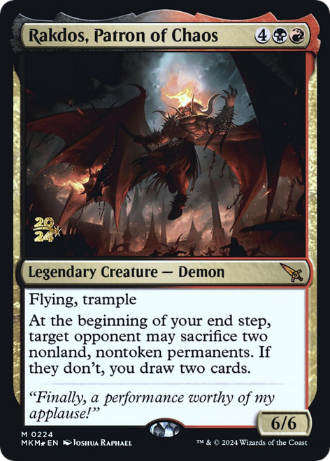 Rakdos, Patron of Chaos (Prerelease Foil)