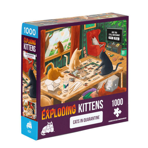 *DAMAGED* Cats in Quarantine Jigsaw Puzzle (1000 piece)