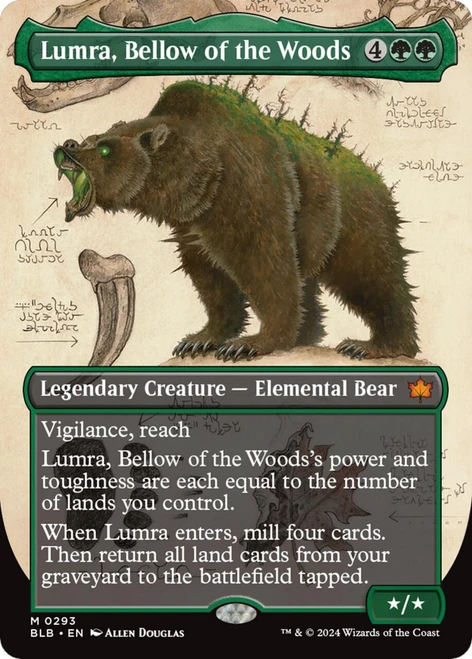 Lumra, Bellow of the Woods (#293) (Borderless Art)