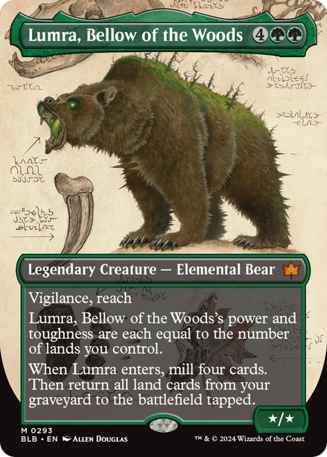 Lumra, Bellow of the Woods (#293) (Borderless Foil)