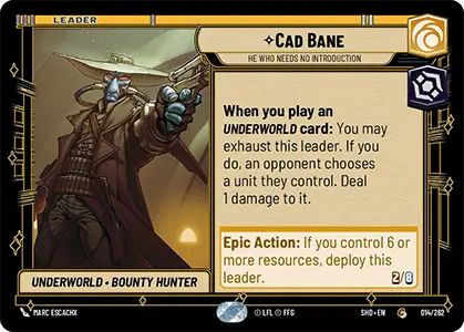 Cad Bane, He Who Needs No Introduction