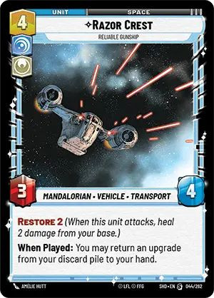 Razor Crest, Reliable Gunship
