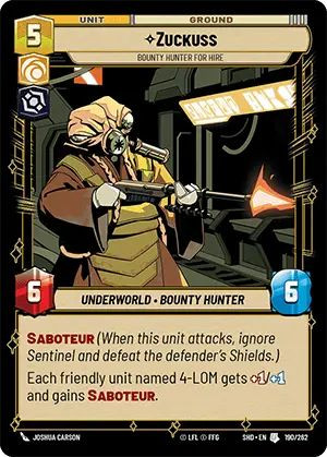 Zuckuss, Bounty Hunter for Hire