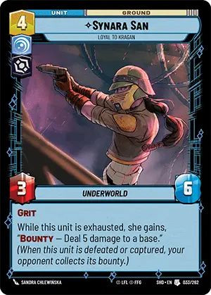 Synara San, Loyal to Kragan (Foil)