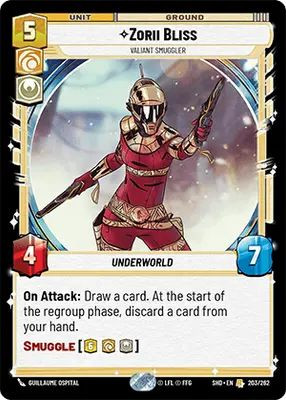 Zorii Bliss, Valiant Smuggler (Foil)