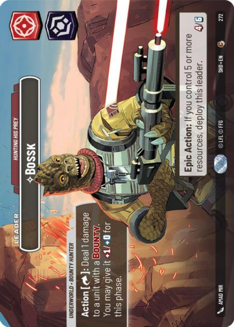 Bossk, Hunting His Prey (Showcase Frame)