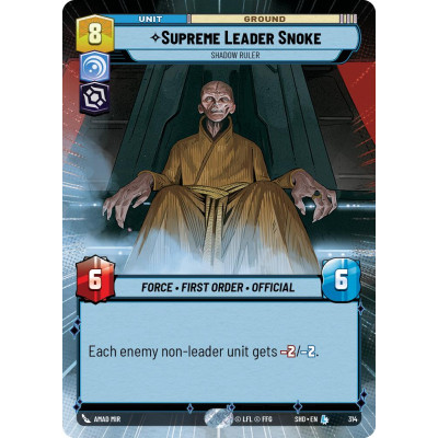 Supreme Leader Snoke, Shadow Ruler (Hyperspace Foil)