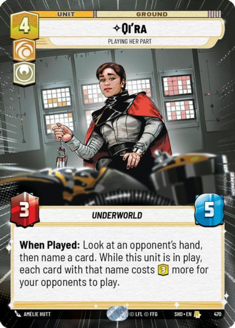 Qi'ra, Playing Her Part (Hyperspace Foil)