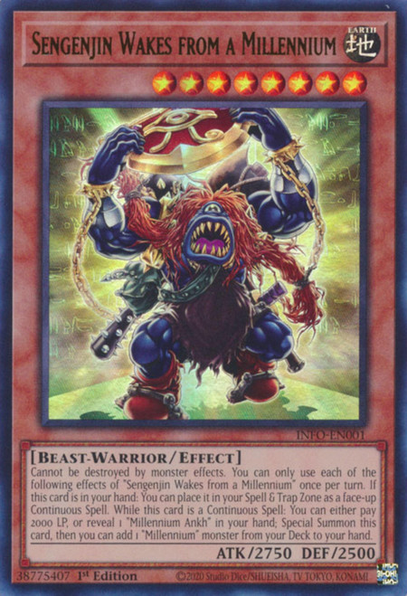 INFO-EN001 Sengenjin Wakes from a Millennium (Quarter Century Secret Rare)