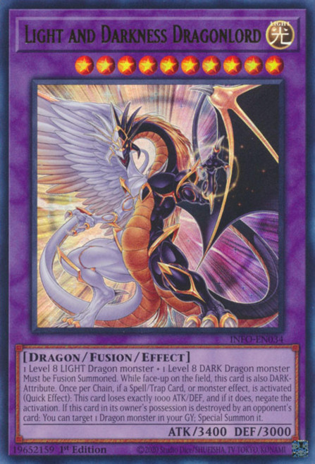 INFO-EN034 Light and Darkness Dragonlord (Quarter Century Secret Rare)