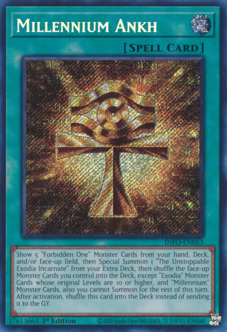 INFO-EN053 Millennium Ankh (Quarter Century Secret Rare)
