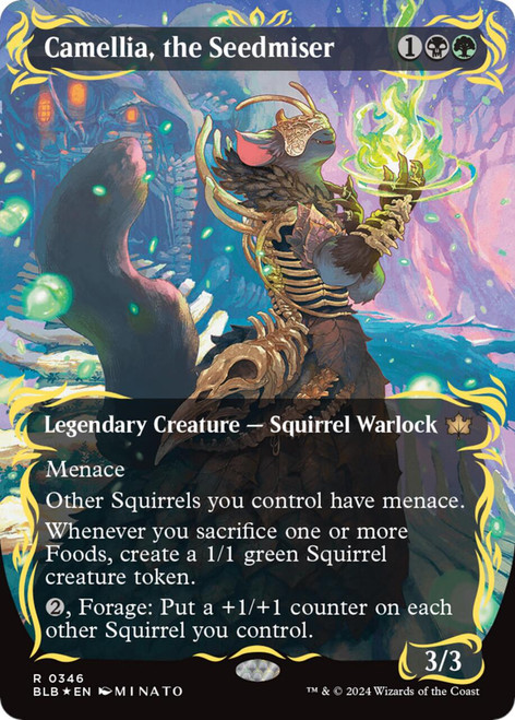Camellia, the Seedmiser (Borderless Raised Foil)